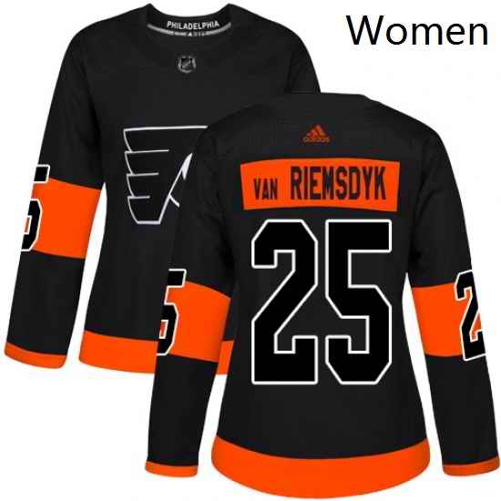 Womens Adidas Philadelphia Flyers 25 James Van Riemsdyk Premier Black Alternate NHL Jersey